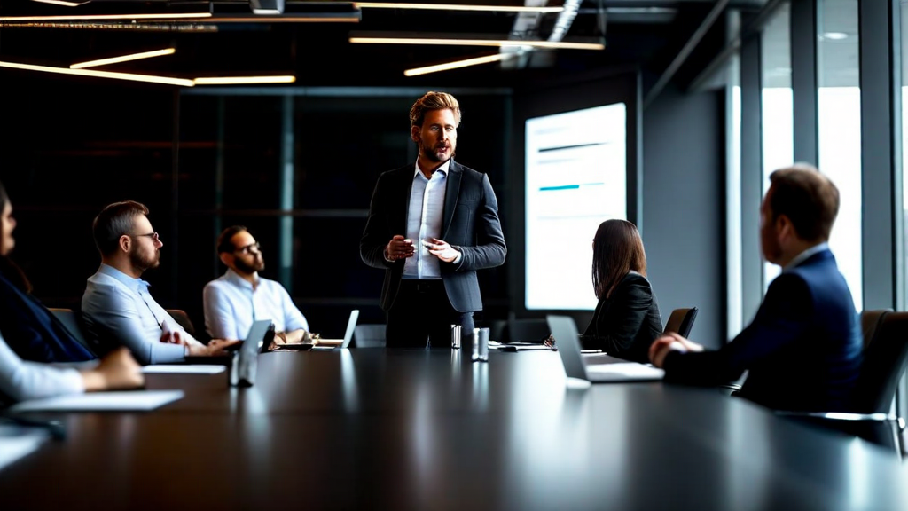 Developer working at server infrastructure